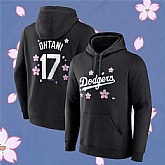 Men's Los Angeles Dodgers #17 Shohei Ohtani  Black 2025 Tokyo Series Pullover Hoodie,baseball caps,new era cap wholesale,wholesale hats